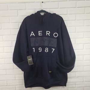 Mens 4XL Navy Pullover Aeropostale Hoodie